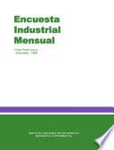 Encuesta industrial mensual 1986. Diciembre. Cifras preliminares