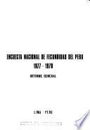 Encuesta nacional de fecundidad del Perú, 1977-1978