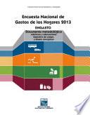 Encuesta Nacional de Gastos de los Hogares 2013. ENGASTO. Documento metodológico. Adiciones y adecuaciones