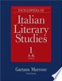 Encyclopedia of Italian Literary Studies: A-J