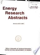 Energy Research Abstracts