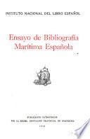 Ensayo de bibliografía marítima española