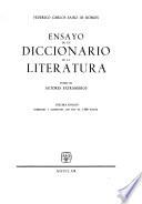 Ensayo de un diccionario de la literatura: Autores extranjeros