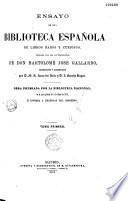 Ensayo de una biblioteca española de libros raros y curiosos