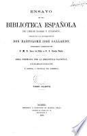 Ensayo de una biblioteca española de libros raros y curiosos