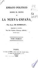 Ensayo político sobre el reino de la Nueva España