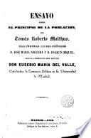 Ensayo sobre el principio de la poblacion