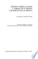 Ensayo sobre la vida y obras de D. Pedro Calderón de la Barca