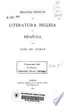 Ensayos críticos de literatura inglesa y española