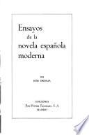 Ensayos de la novela española moderna