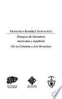 Ensayos de literatura mexicana y española