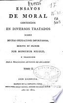 Ensayos de moral: (1800. 359 p.)