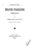 Ensayos filolójicos americanos