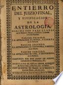 Entierro del juizio final y vivificación de la Astrología...