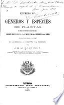 Enumeración de los géneros y especies de plantas