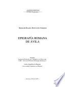 Epigrafia romana de Avila