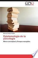 Epistemología de la Psicologí