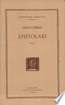 Epistolari, vol. I