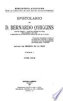 Epistolario de D. Bernardo O'Higgins: 1798-1819