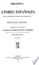 Epistolario espan̂ol