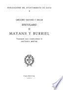 Epistolario: Mayáns y Burriel