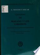 Epistolario: Mayans y los libreros