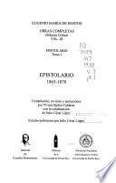 Epistolario: t. 1. Epistolario (1865-1878)