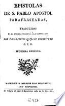 Epistolas de S. Pablo Apóstol parafraseadas