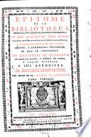 Epitome de la bibliotheca oriental, y occidental, nautica, y geografica