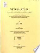 Esaias. Introduction et Is 1,1-1,22