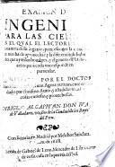 Escamen de ingenios para las ciencias