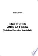 Escritores ante la fiesta