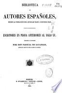 Escritores en prosa anteriores al siglo XV