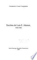 Escritos de Luis E. Alemar, 1918-1945