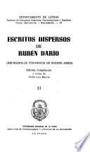 Escritos dispersos de Rubén Darío