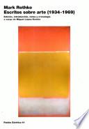 Escritos sobre arte 1934-1969/ Writings on Art