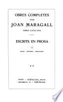 Escrits en prosa ...