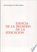 Esencia de la filosofía de la educación