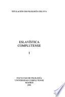 Eslavística complutense