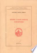 España e Italia ante el Conceptismo