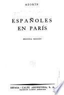 Españoles en París