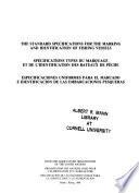 Especificaciones Uniformes Para El Marcado E Identificacion de Las Embarcaciones Pesqueras