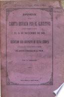 Espediente de la cuenta enviada por el ejecutivo al quinto Congreso de la union el 14 de diciembre de 1869