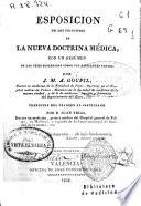 Esposición [sic] de los principios de la nueva doctrina médica con un resumen de las tesis sostenidas sobre sus diferentes partes