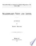 Essay on Shakespeare's Venus and Adonis