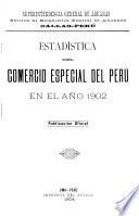 Estadística del comercio especial del Perú