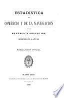 Estadistica del comercio y de la navegación
