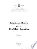Estadística minera de la República Argentina