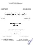 Estadística panameña. Serie K. 1