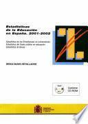 Estadisticas de Educacion en España2001-2002